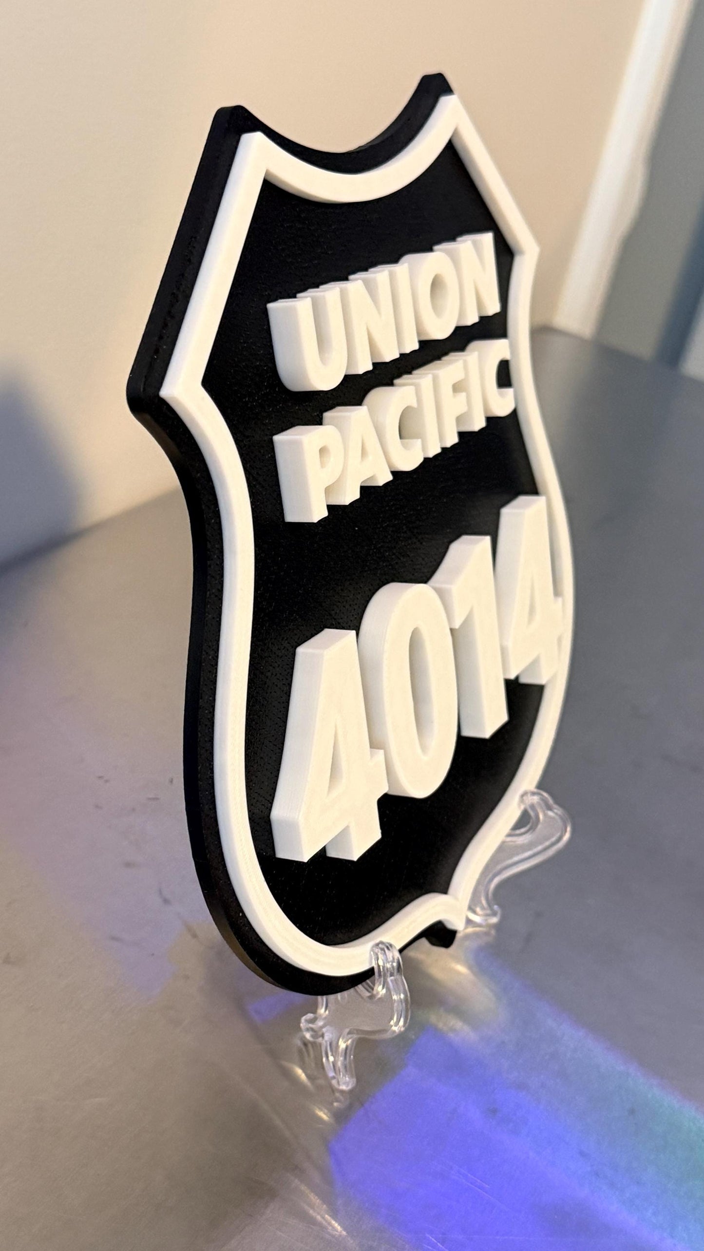Union Pacific Railroad 3D Plaque 9" Shelf Or Wall Display Train Plaque Big Boy 4014