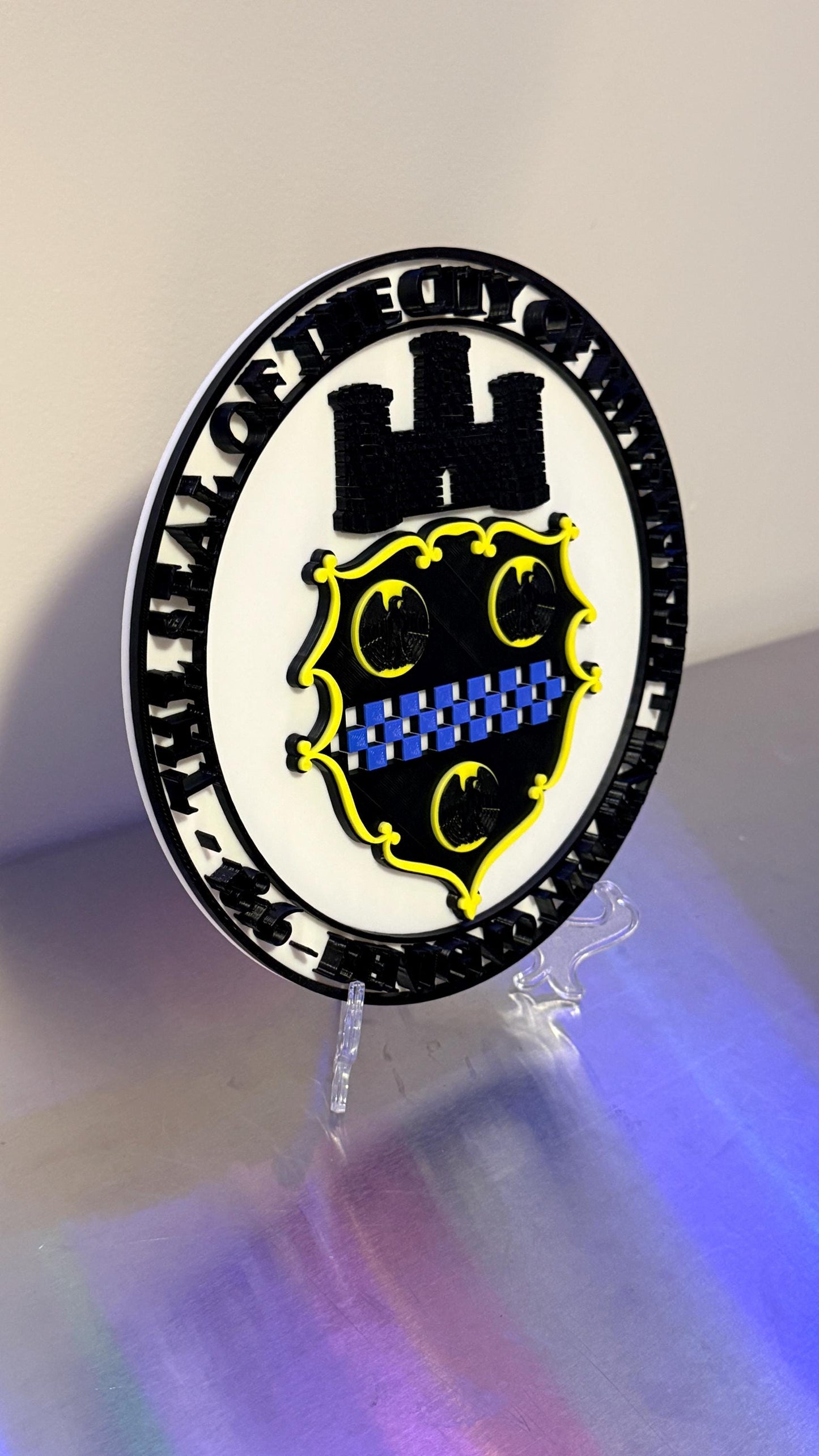 Pittsburgh Code Of Arms 3D Plaque First Responder Wall Art Display Plaque Pennsylvania