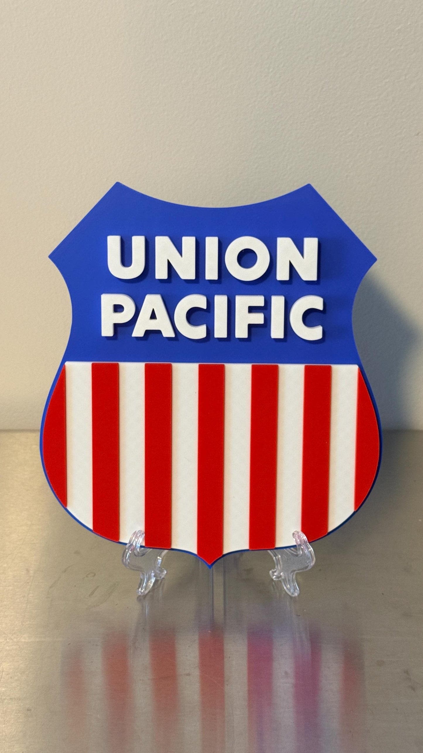 Union Pacific Railroad 3D Plaque 9" Shelf Or Wall Display Train Plaque Big Boy 4014