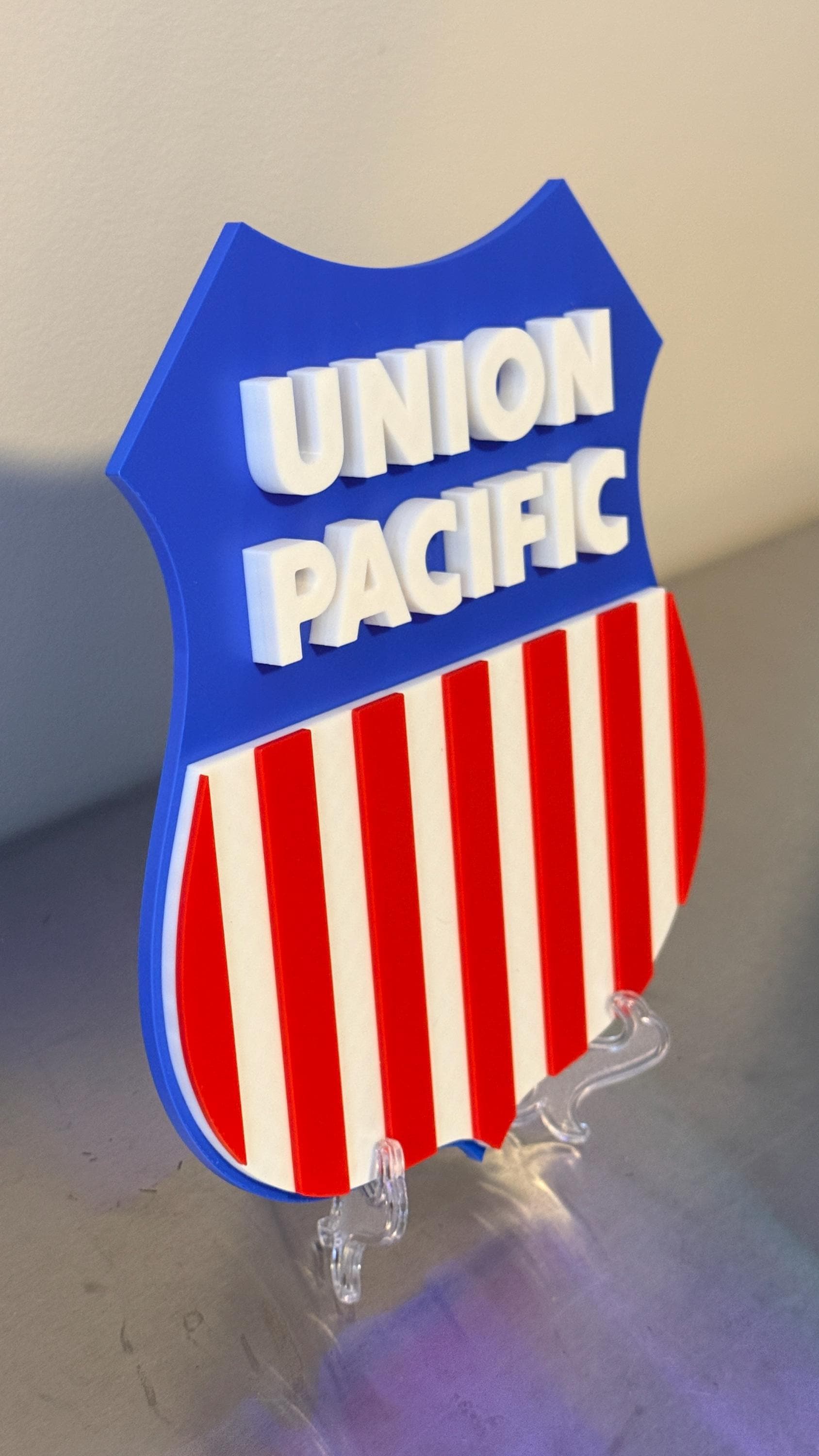 Union Pacific Railroad 3D Plaque 9" Shelf Or Wall Display Train Plaque Big Boy 4014