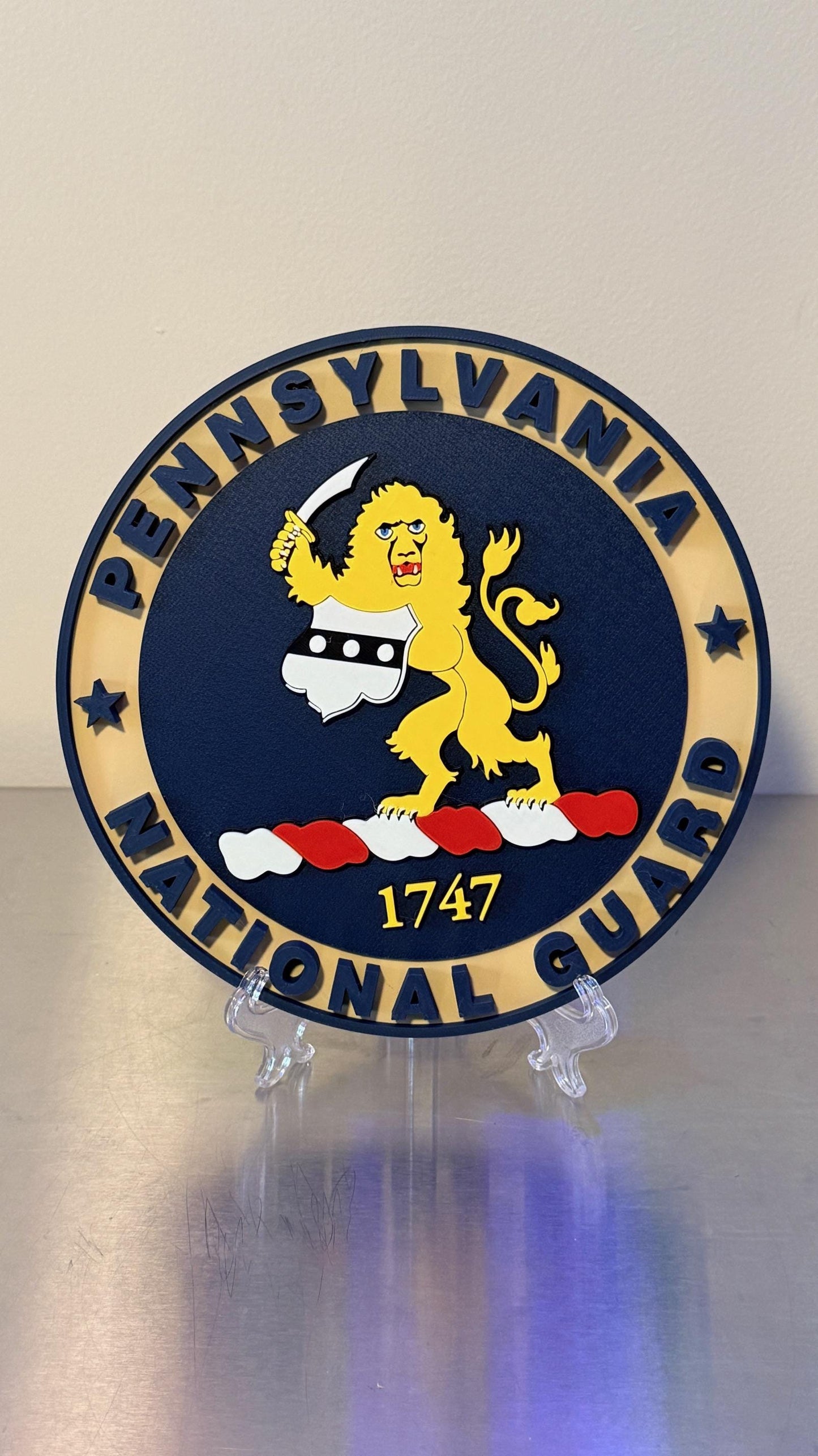 Pennsylvania National Guard 3D Display Plaque: First Responder Display Plaque Display Plaque Government
