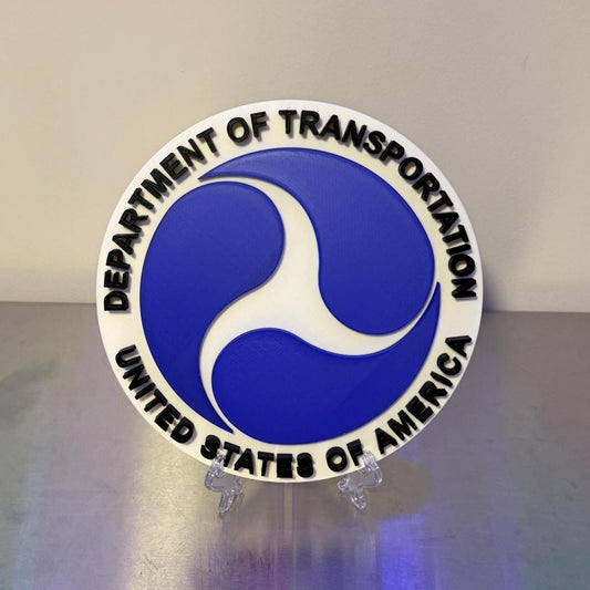 US Department Of Transportation 3D Display Plaque: Government
