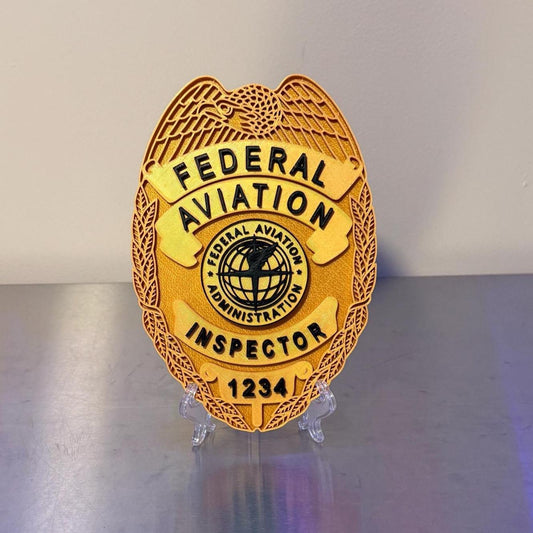 Federal Aviation Administration Badge 3D Display Plaque: 3D Embossed FAA Display Government