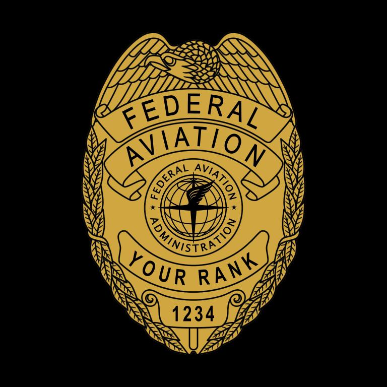 Federal Aviation Administration Badge 3D Display Plaque: 3D Embossed FAA Display Government