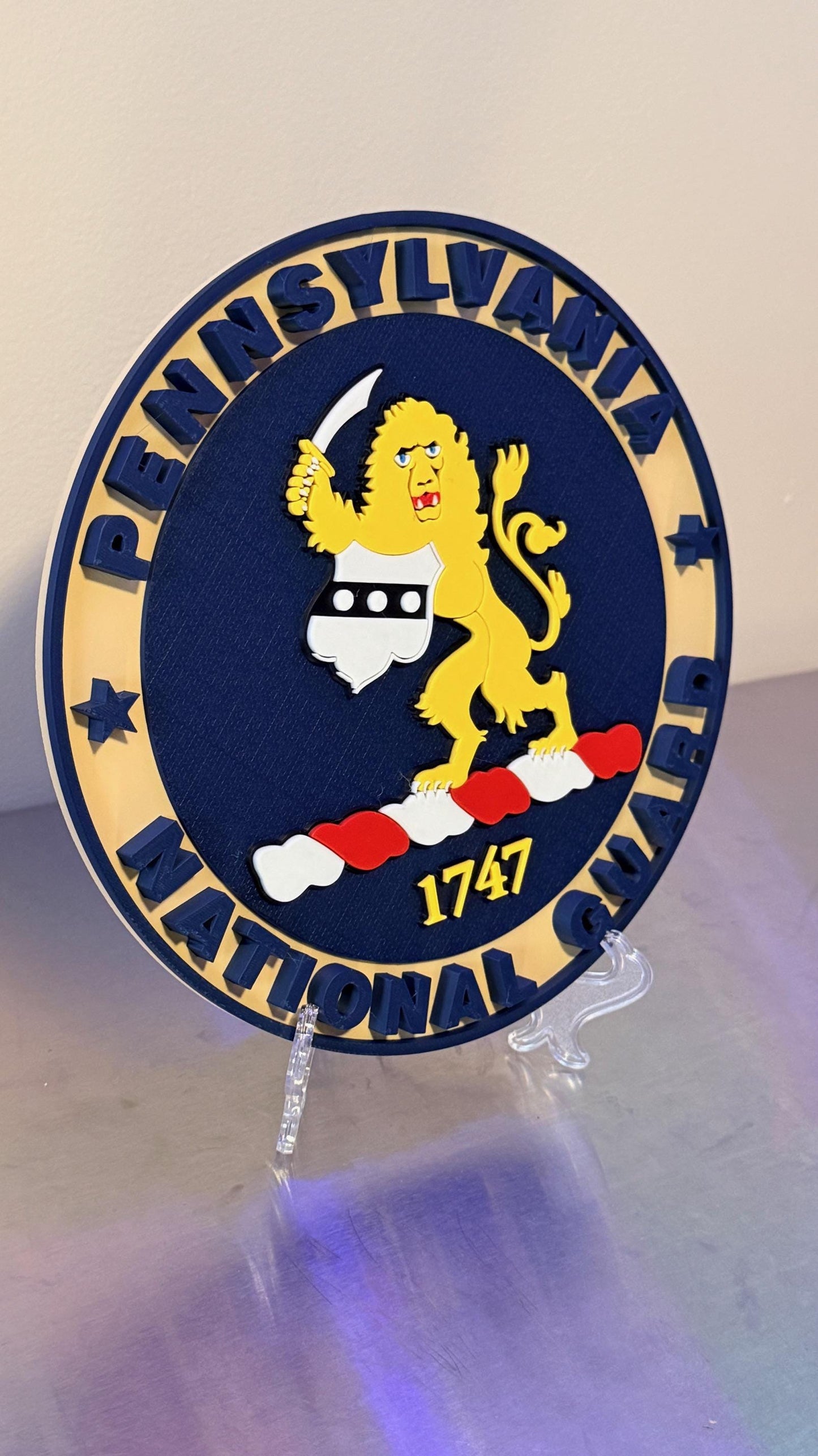 Pennsylvania National Guard 3D Display Plaque: First Responder Display Plaque Display Plaque Government