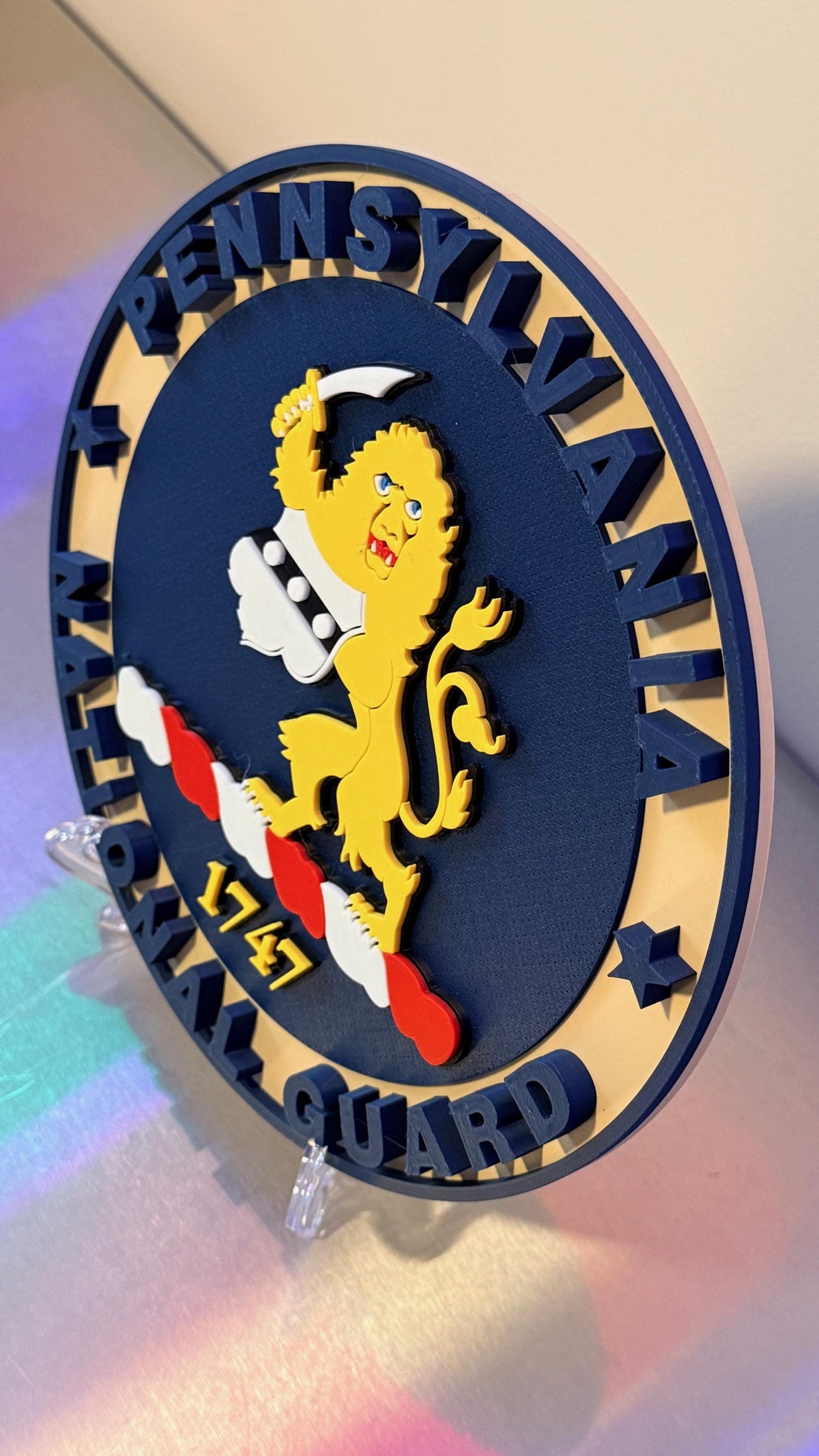 Pennsylvania National Guard 3D Display Plaque: First Responder Display Plaque Display Plaque Government