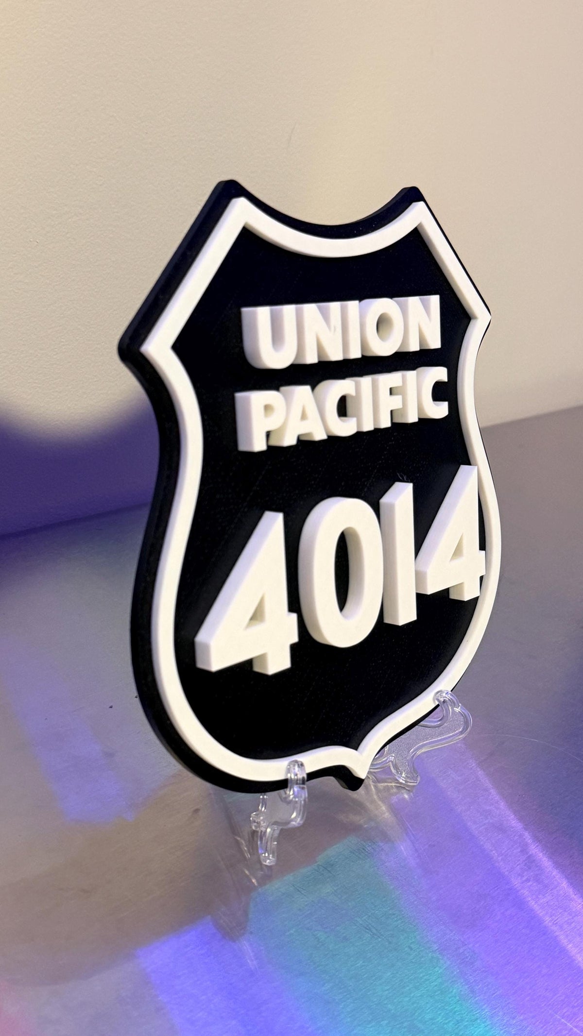 Union Pacific Railroad 3D Display Plaque 9" Shelf Or Wall Display Train Plaque Big Boy 4014