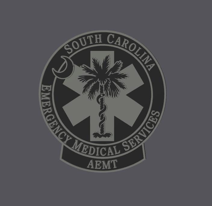 South Carolina EMT - Paramedic EMS Plaque – First Responder SC