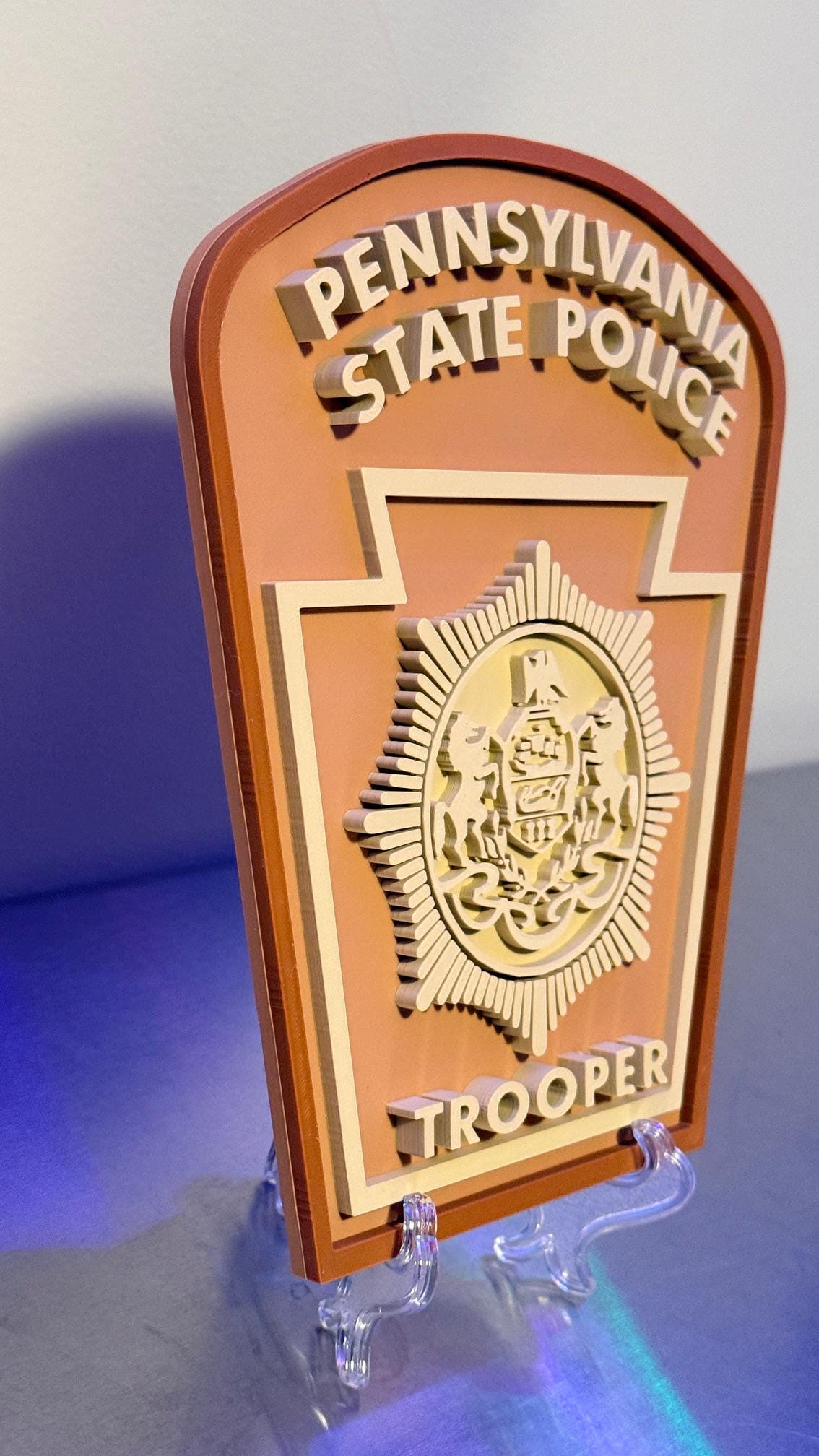 Pennsylvania State Police Trooper SERT 3D Display Plaque PSP PA Srt