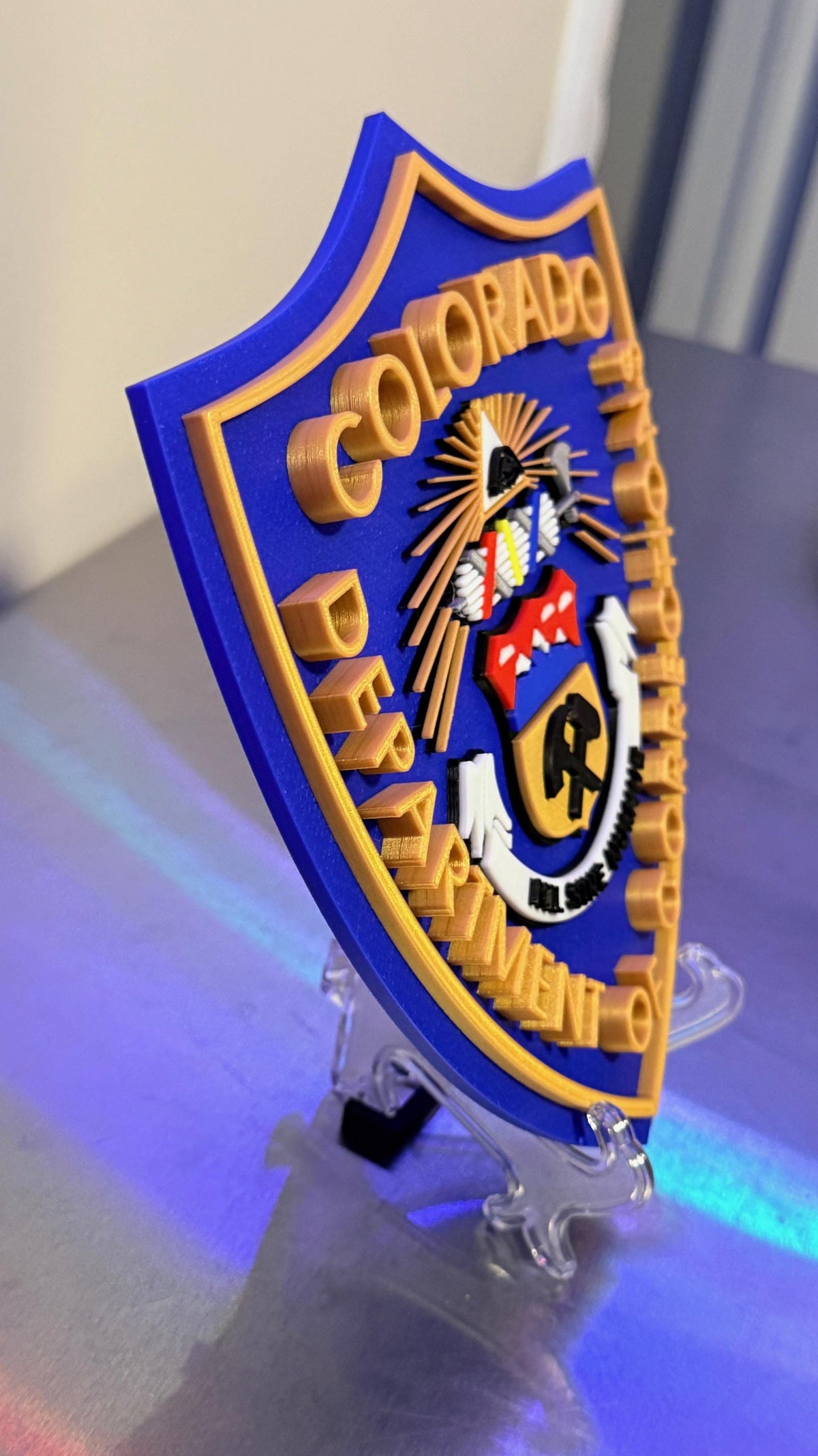 Colorado Department Of Corrections 3D Embossed Display Plaque