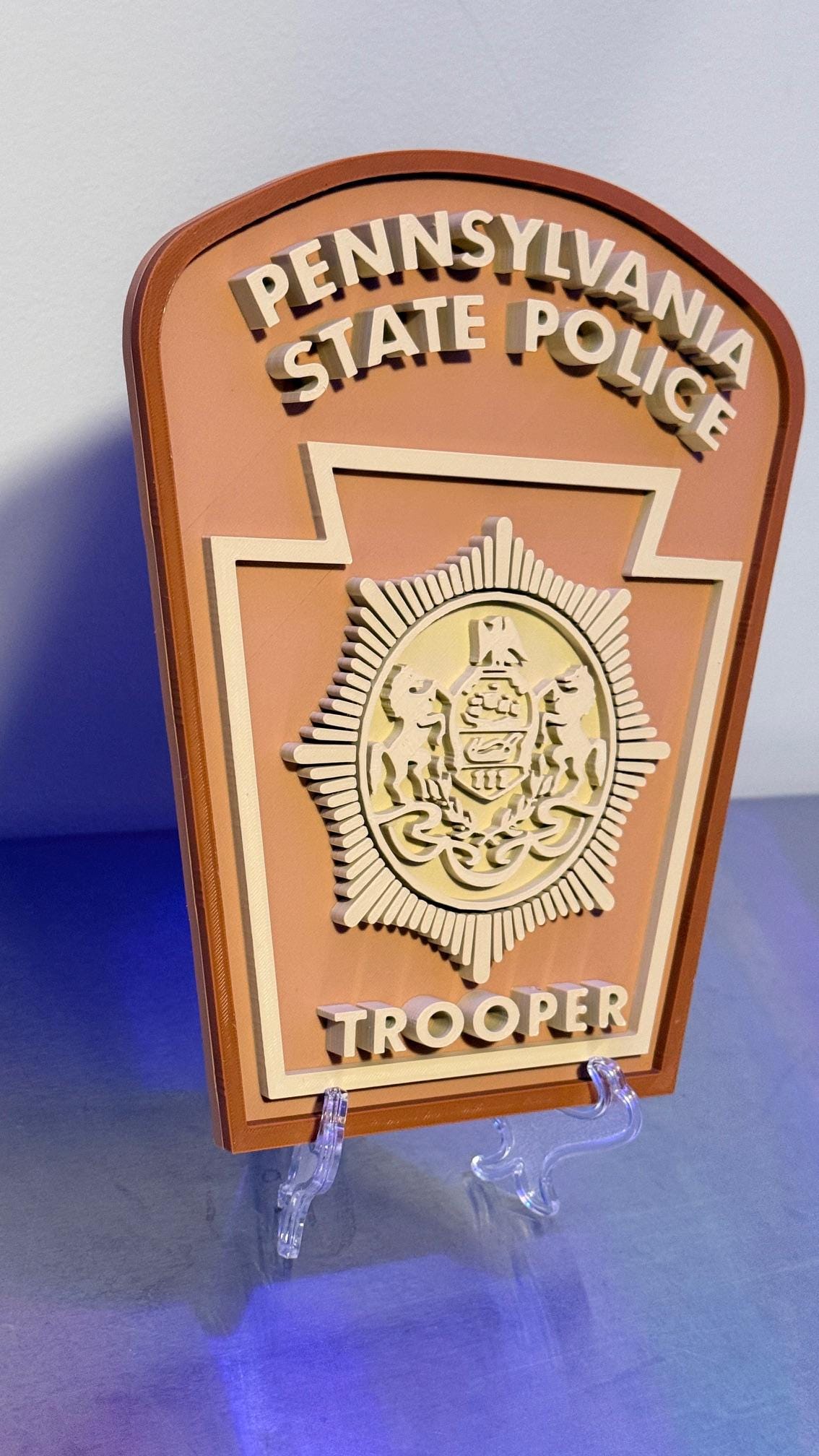 Pennsylvania State Police Trooper SERT 3D Display Plaque PSP PA Srt