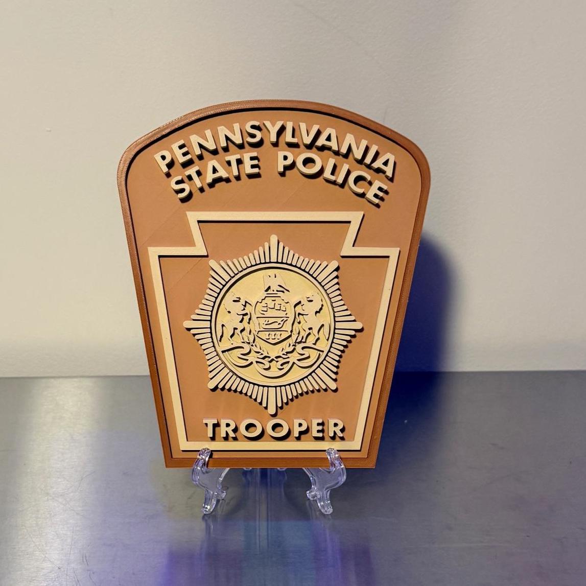 Pennsylvania State Police Trooper SERT 3D Display Plaque PSP PA Srt