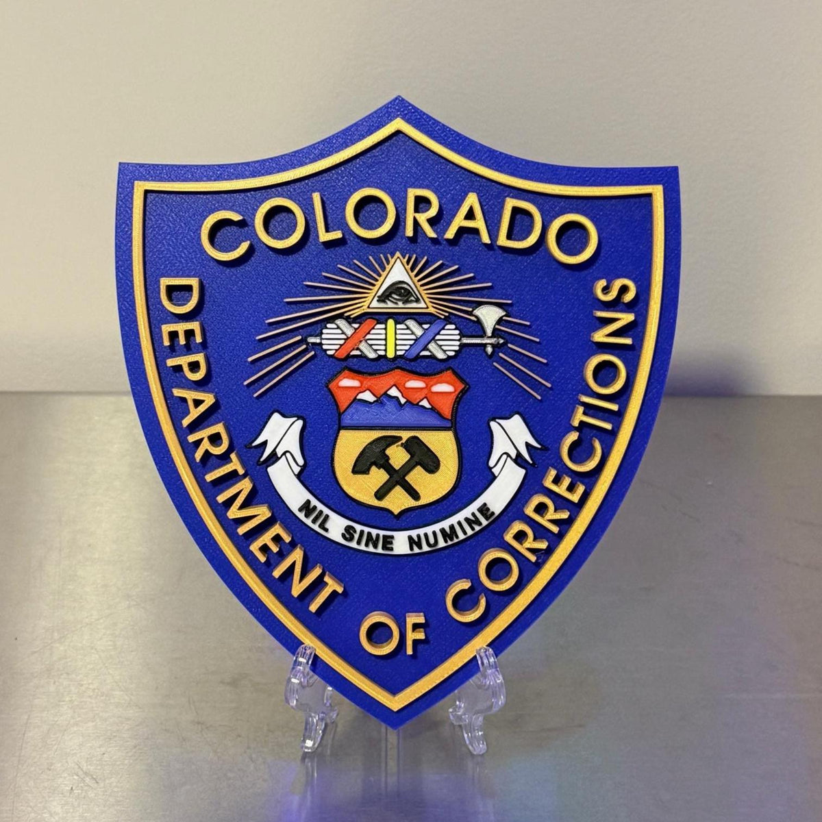 Colorado Department Of Corrections 3D Embossed Display Plaque