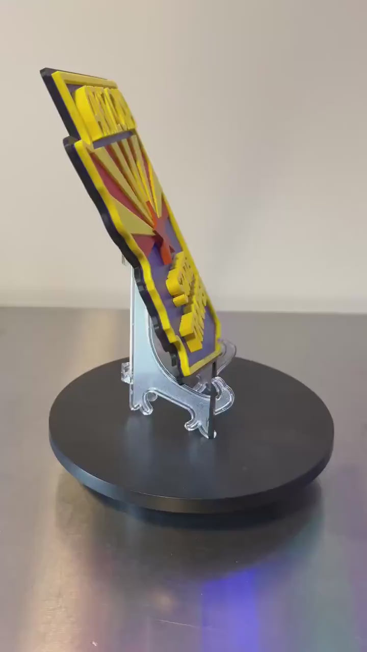 Arizona State Trooper 3D Display Plaque First Responder AZ