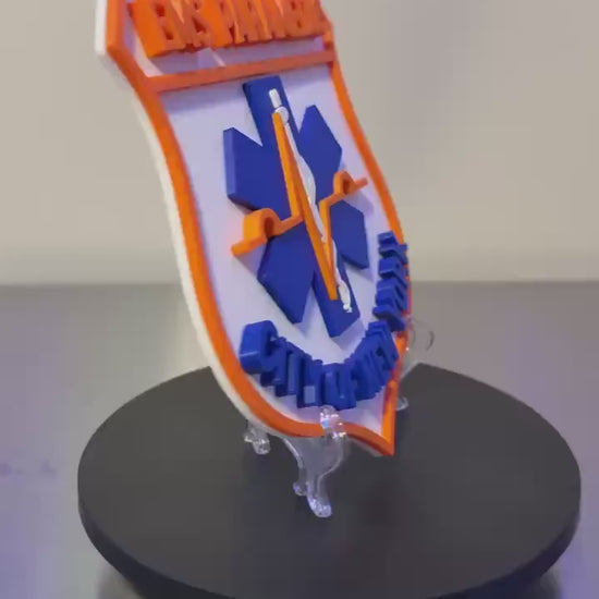 NYC EMS Paramedic Plaque - 3D Embossed Display Plaque Display NYCEMS
