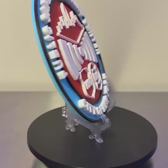Public Safety Answering Center PSAC - City Of New York | FDNY | NYPD | 3D Display Plaque | 9 inch with Stand