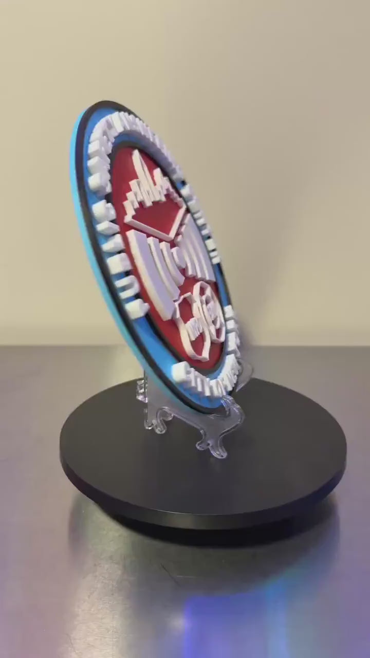 Public Safety Answering Center PSAC - City Of New York | FDNY | NYPD | 3D Display Plaque | 9 inch with Stand